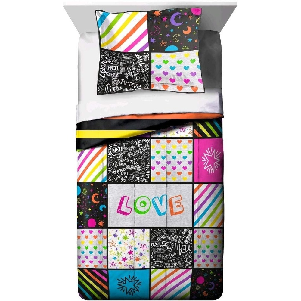 Franco Manufacturing Comforter Set Kids Twin/Full Multicolor New Reversible